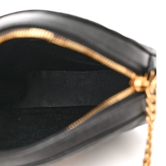 NEW, AUTHENTIC YVES SAINT LAURENT YSL Round Purse, Chain And Leather Strap - Picture 15 of 15